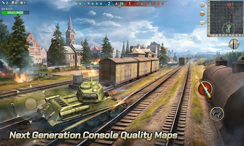 Tank Legion: Elite oyun içi görüntüsü - Savaş alanı manzarası