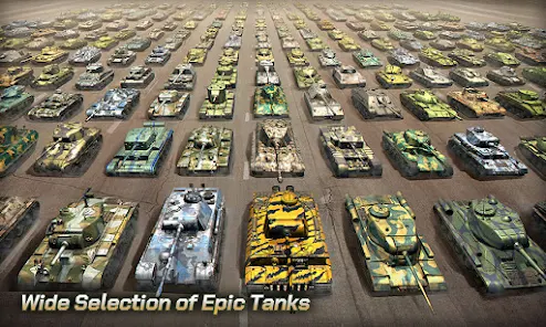 Tank Legion: Elite oyun içi görüntüsü - Tank üzerinden savaş alanı görünümü